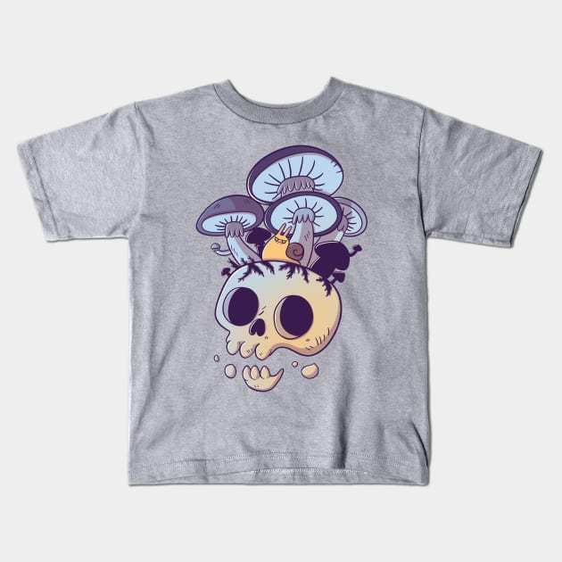 Evil Snail Kids T-Shirt by TaylorRoss1